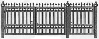 откатные ворота, распашные ворота, ворота калитки