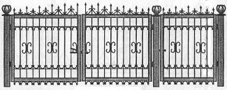 откатные ворота, распашные ворота, ворота калитки